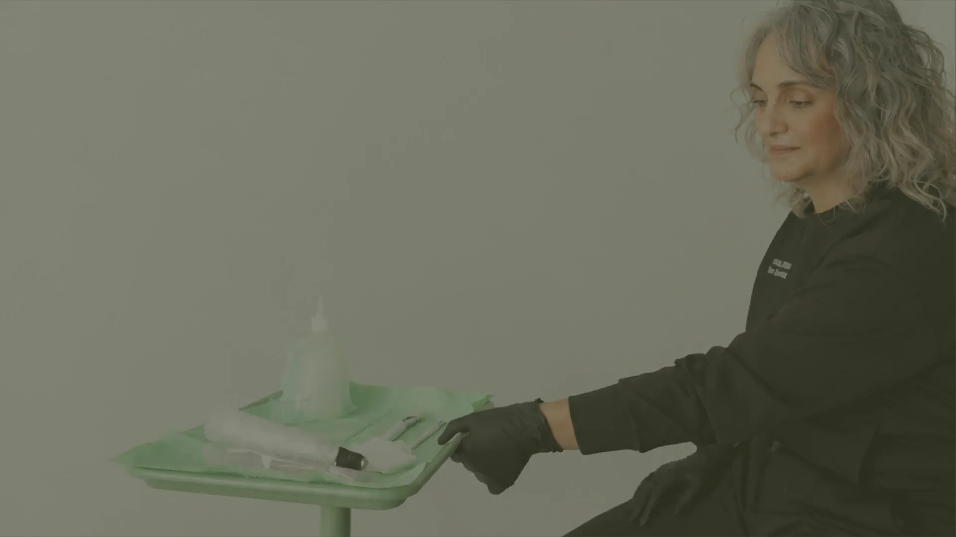 Natalia Mejia preparing sterile tools for pre- and post-op scar care during the 90-day Scar Concierge in New York